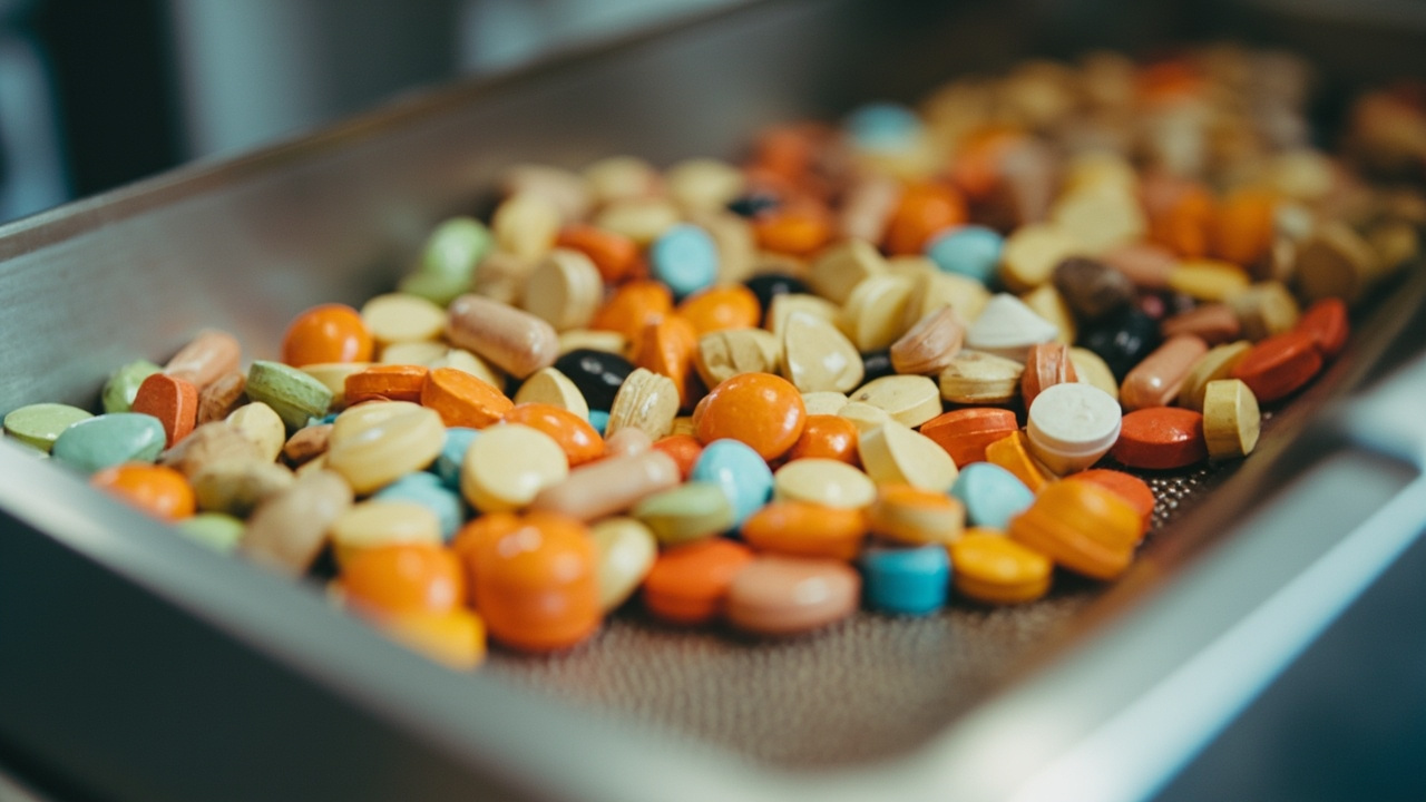 不锈钢振动供料盘分拣药丸